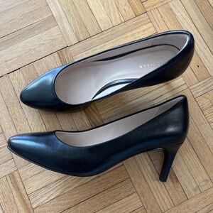 Cole Haan Helen Grand Womens Black Leather Pumps Heels W05333